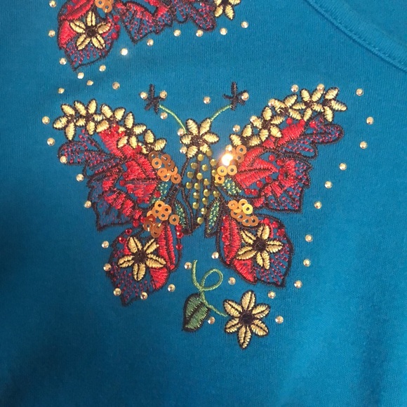- Quacker Factory Butterfly Top in Size 2x - Picture 14 of 16